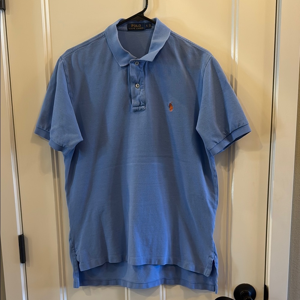 Polo by Ralph Lauren Blue Piqué Polo Shirt